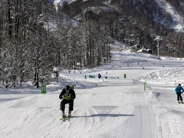 На курорте "Роза Хутор" открылась новая горнолыжная трасса